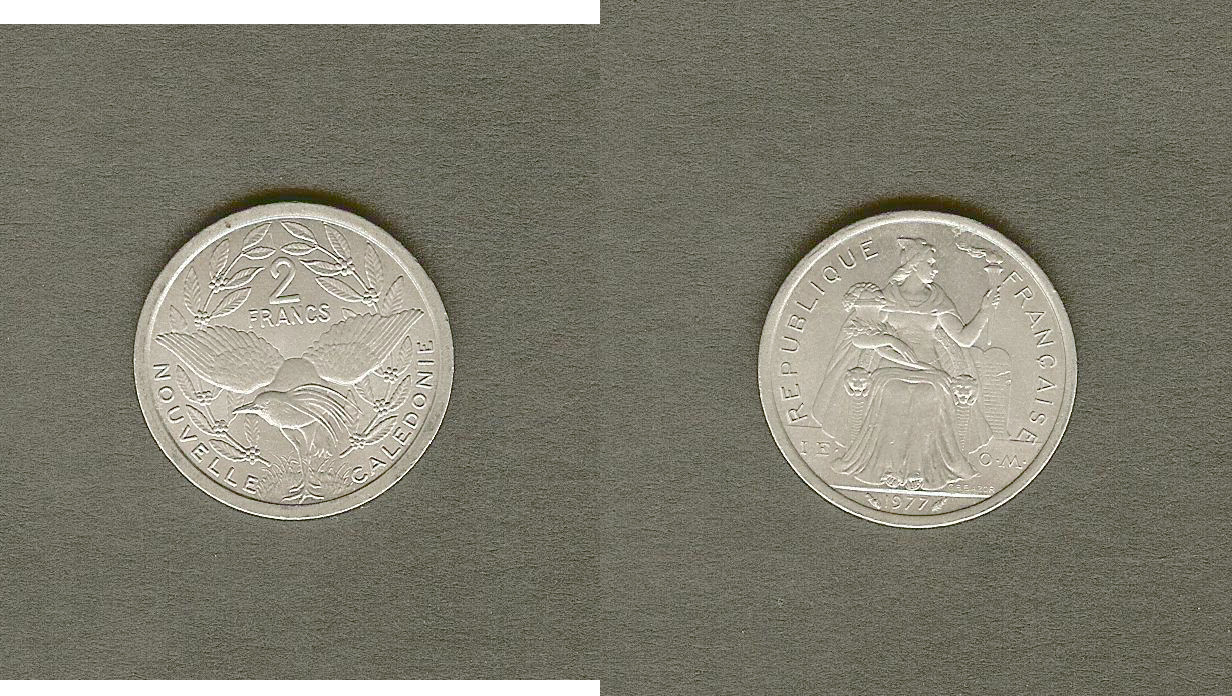New Caledonia 2 francs 1977 BU